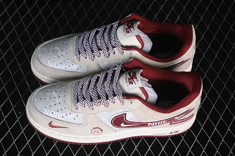 All Categories Nk Air Force 1 Air Force Series Nk Air Force 1 Low Air Force Low Nike Air Force 1'07 Low Light Rice Wine Red Air Force One Low Casual Shoes SS1979-012